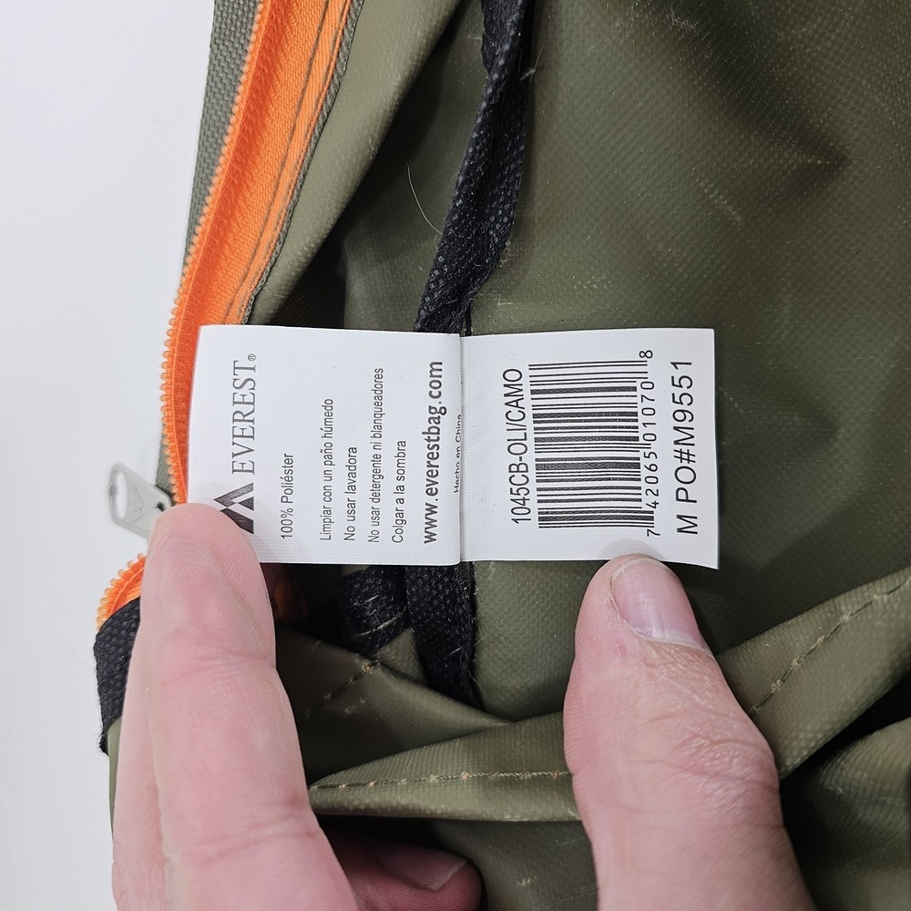 Everest Backpack Olive Camo Colorblock School Travel Daypack Model 1045CB - Picture 12 of 16
